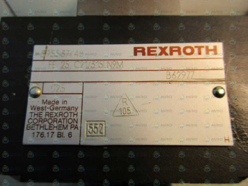 REXROTH 395537/4 FLOW CONTROL VALVE Origin NO BOX