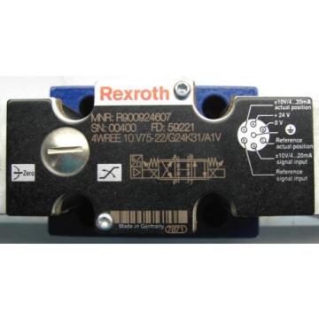 Rexroth Japan France 4WREE10V75-22/G24K31/A1V Proportional Valve R900924607 Rebuilt w/Warr&#039;ty