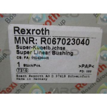REXROTH R067023040 SUPER LINEAR BUSHING Origin IN BOX