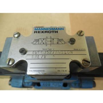 Rexroth Directional Valve 4WEH10J40/6AW110NETDAL/V 4WE6J52/AW110N DAL/N 120V
