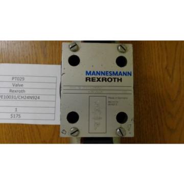 Rexroth Hydraulic Solenoid Valve 4WE10031/CH24N924 PT029