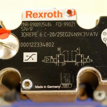 Rexroth 4WRZE25W6-220-70/6EG24N9ETK31/A1D3V Valve, 3DREPE6C-20/25EG24N9K31/A1V