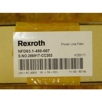Rexroth Mexico Canada NFD03.1-480-007 Power Line Filter   &gt; ungebraucht! &lt;