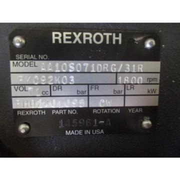 Origin REXROTH HYDRAULIC pumps AA10S071DRG/31 BH02401095
