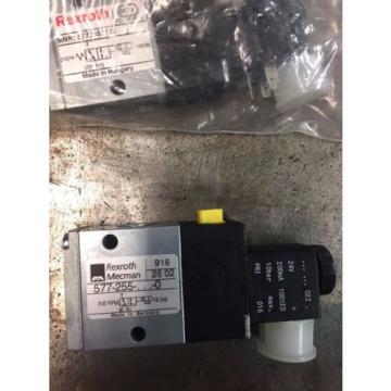 Rexroth 577 255 3/2-directional valve, Series CD04 solenoid 24VDC coil