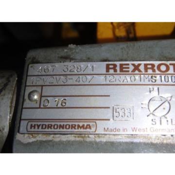 Rexroth Korea Canada Hydronorma Pump_1PV2V3-40/12RA01MS100 w/Motor