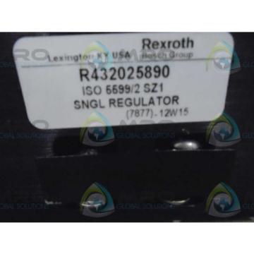REXROTH Russia Canada R432025890 SNGL REGULATOR  *NEW AS IS*