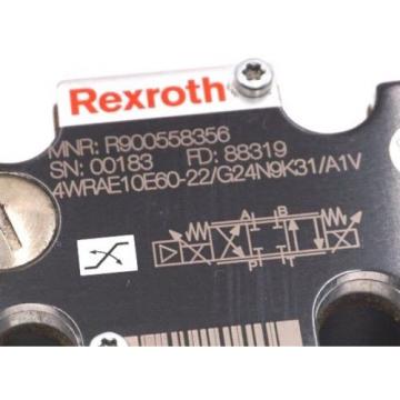 Origin REXROTH R900558356 CONTROL VALVE 4WRAE10E60-22/G24N9K31/A1V