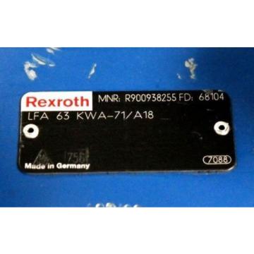 REXROTH LFA63KWA-71/A18 HYDRAULIC CARTRIDGE VALVE R900938255 Origin