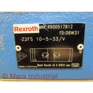Rexroth Bosch R900517812 Check Valve Z2FS 10-5-33/V - origin No Box