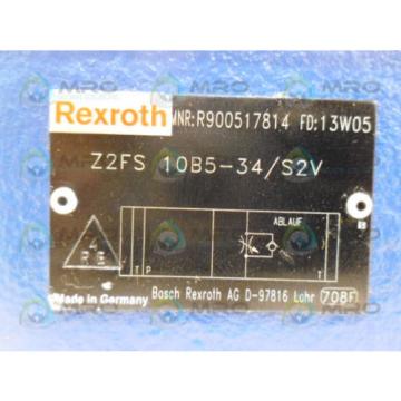 REXROTH Z2FS10B5-34/S2V DOUBLE THROTTLE CHECK VALVE Origin NO BOX