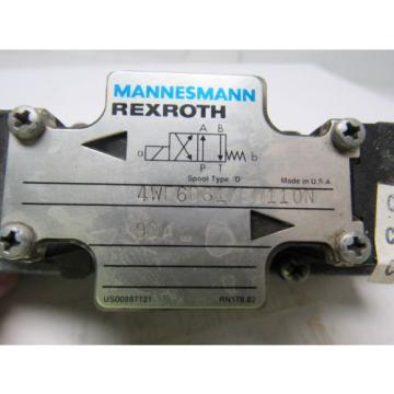 Mannesmann Rexroth 4WE6D61/EW110N Double Solenoid Operated Directional Valve