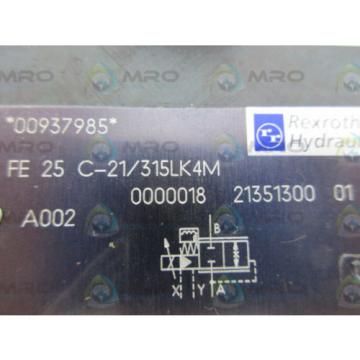 REXROTH FE25C-21/315LK43 FLOW CONTROL VALVE Origin NO BOX