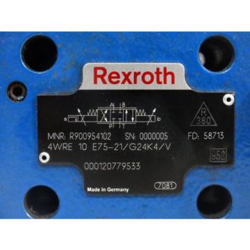 Rexroth France France R900954102 Proportional valve 4WRE10E75-21/G24K4/V