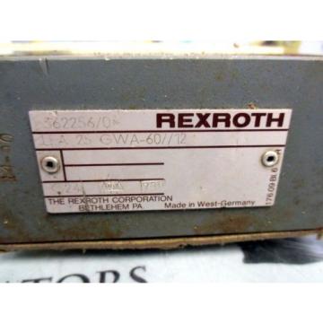 REXROTH LFA 25 GWA-60/12 HYDRAULIC VALVE MANIFOLD