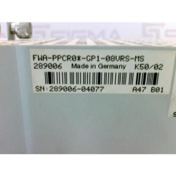 Rexroth Korea Canada Indramat PPC-R02.2N-N-N1-N2-P Controller w/Memory Card