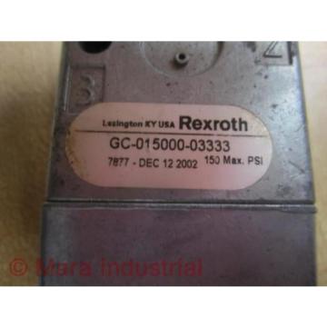 Rexroth India India GC-015000-03333 Directional Valve GC01500003333 - New No Box