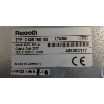 REXROTH Germany Italy *  0 608 750 108 SERVO AMPLIFIER  * LTU350