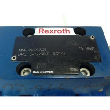 Origin REXROTH MNR R900917523 DRC-5-52/110Y SO173 HYDRAULIC DIRECTIONAL VALVE  DJ