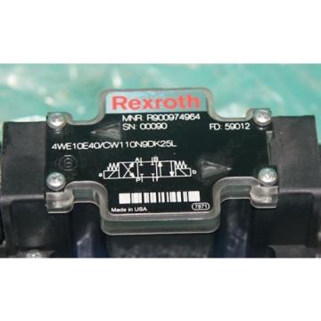 Mannesmann Rexroth 4WE10E40/CW110N9DK25L Hydraulic Solenoid Valve R900974964