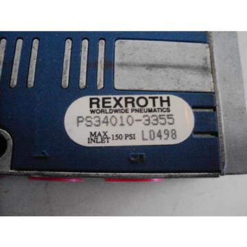 REXROTH Canada Japan  PS34010-3355  PNEUMATICS VALVES LOT OF (7)  USED