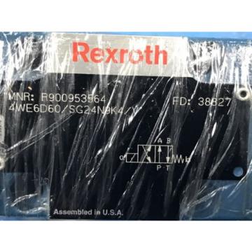 USED BOSCH REXROTH R90095356 DIRECTIONAL CONTROL VALVE 4WE6D60/SG24N9K4/Y U4