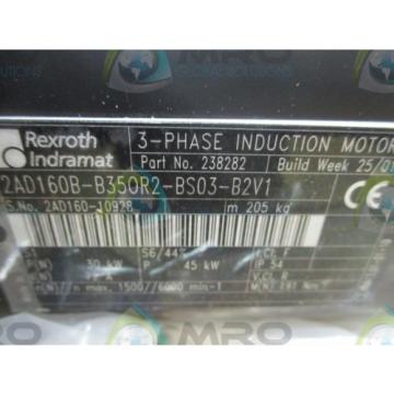 REXROTH INDRAMAT 2AD160B-B350R2-BS03-B2V1 3-PHASE INDUCTION MOTOR Origin IN BOX