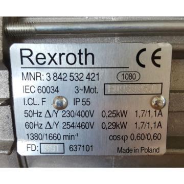 Rexroth Drehstrommotor 3 842 532 421 Drehstrommotor 3~Motor