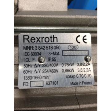 REXROTH 3 842 518 050 AC MOTOR Origin NO BOX I2