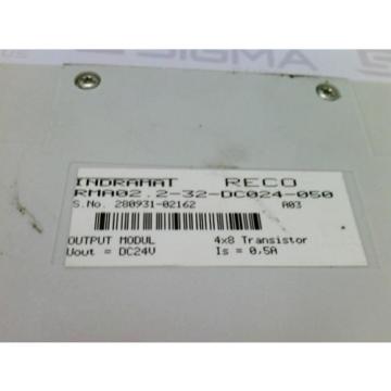 Rexroth Dutch Canada Indramat RME02.2-32-DC024-050 Ouyput Module 24VDC 0,5A