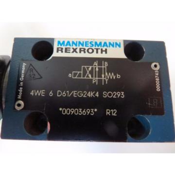 Mannesmann India Russia Rexroth 4WE 6 D61/EG24K4 SO293 Hydraulic Directional Valve 350bar