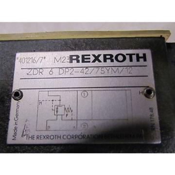 Rexroth Canada Italy ZDR 6 DD2-42/75YM/12 Valve NEW
