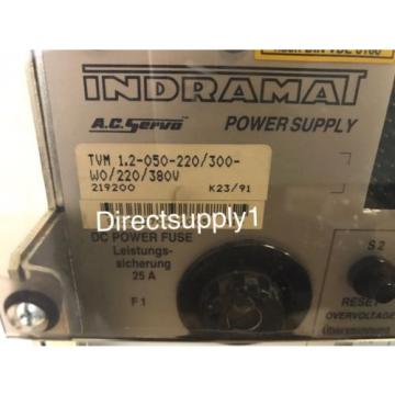 Indramat Japan India Rexroth TVM 1.2-050-220/300-W0/220/380V AC Servo PowerSupply