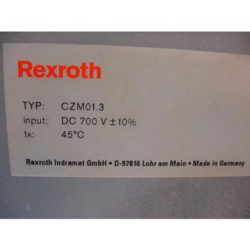 Rexroth Australia Singapore Indramat CZM01.3-02-7 Eco-Drive Servo Drive Auxiliary Capacitance Module