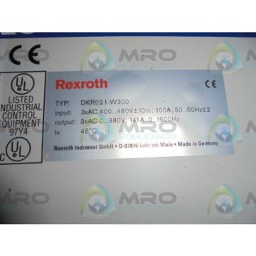 REXROTH INDRAMAT DKR021-W300N-BT26-01-FW SERVO DRIVE Origin IN BOX