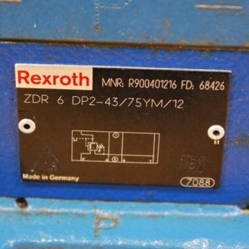 Rexroth Greece USA 4WEH22J74/6EG24N9ET, #ZDR6DP2-43/75YM/12, #4WE6J60/EG24N9K4 Assembly.