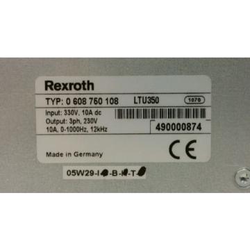 Bosch Australia Korea Rexroth 0608750108, Rexroth  LTU 350,