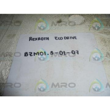 REXROTH Canada Canada BZM01.3-01-07 ECODRIVE *NEW IN BOX* AS IS