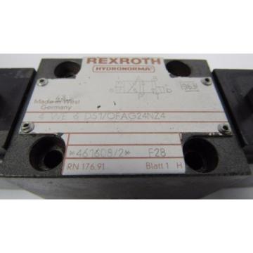 REXROTH Italy India 4 WE 6 D51/OFAG24NZ4 F28 24V DC 26W HYDRONORMA VALVE * USED *