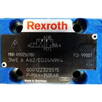 Rexroth Canada Australia 3WE 6 A62/EG24N9K4 MNR: R900561189 Pmax 350bar Wegeventil -unused-