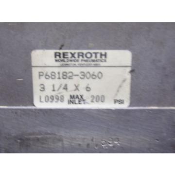 REXROTH Italy Korea PNEUMATIC CYLINDER P68182-3060, 3-1/4 X 6 L0998 200 PSI