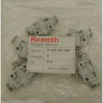 Rexroth Bosch R432002383 Flow Control Valve QR1-S-DBS-D014 Package of 5 - NOS
