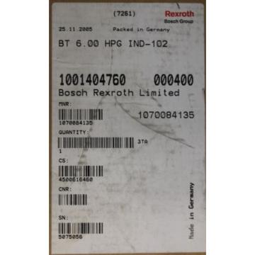 Bosch Dutch Germany OP 1070084744-103 REXROTH OPERATING AND DIAGNOSTIC TERMINAL BT 6