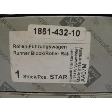 Origin Rexroth Star Runner Block / Roller Rail 1851-432-10