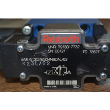 Rexroth Directional Control Valve 4WE6D62/EG24N9D FD 78627