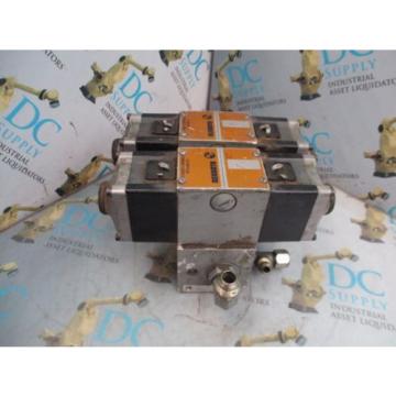 REXROTH 4WE10G21/AW110NZ4V 4 WAY SOLENOID VALVES WITH MANIFOLD ASSEMBLY