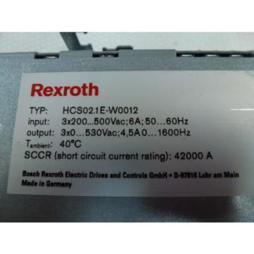 Rexroth Singapore Italy HCS02.1E-W0012-A-03-NNNN+CSB01. 1C-PB - ENS - NNN - L1-S-NN - FW+Card
