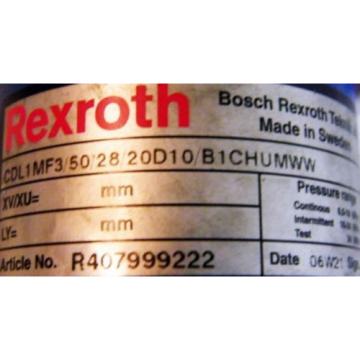 Rexroth Russia Canada Hydrozylinder CDL1MF3/50/28/20D10/B1CHUMWW  - unused -