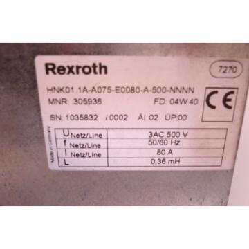 REXROTH Canada Japan INDRAMAT HNK01.1A-A075-E0080-A-500-NNNN MAIN FILTER HNK011AA075E0080A500