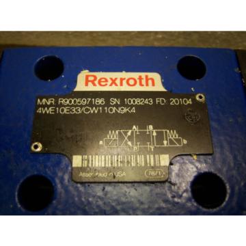 10015 Rexroth R900597186 Directional Control Valve